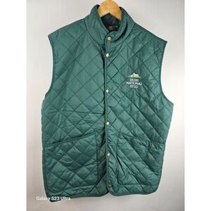 Irish National Stud, green quilted vest, Large hand pockets, szXXL, equestrian